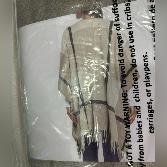 NIP Three Dots Womens Cashmere Blend Wrap - Picture 4 of 4